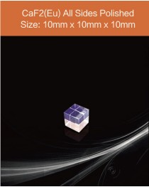 CaF2(Eu) crystal, Europium doped Calcium Fluoride scintillator, CaF2(Eu) Calcium Fluoride Scintillation crystal Material , 10x10x10mm